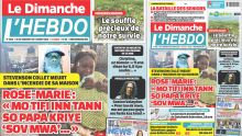 Voici la Une de Le Dimanche/L'Hebdo de ce Dimanche 29 Septembre 2024