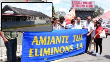 Manifestation : la CTSP dénonce la présence d’amiante à l’hôpital Victoria