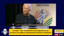 Bérenger : Des amendements seront apportés afin de permettre une meilleure représentation féminine au Parlement