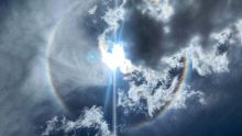 Un halo autour du Soleil visible dans le ciel de Maurice depuis ce lundi matin