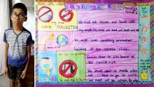Coronavirus : Havishya, 10 ans, fait un dessin pour sensibiliser les Mauriciens