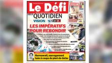 Voici la Une du Défi Quotidien de ce lundi 04 janvier 2021