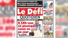 Voici la Une du Defi Quotidien de ce lundi 8 avril 2019