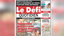 Voici la Une du Defi Quotidien de ce mardi 9 avril 2019