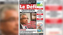 Voici la Une du Defi Quotidien de ce mardi 15 janvier 2019