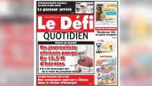 Voici la Une du Defi Quotidien de ce mardi 16 avril 2019