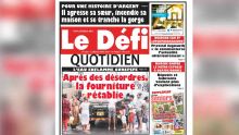 Voici la Une du Defi Quotidien de ce lundi 25 mars 2019