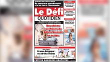 Voici la Une du Defi Quotidien de ce mardi 10 juillet 2018