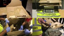 [En images] Plaisance : 5,5 kilos d’héroine estimés à Rs 80 millions saisis