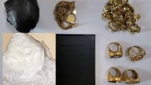 Baie-du-Tombeau : saisie de Rs 1,1 M d’héroïne et des bijoux en or