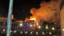 Incendie dans un bâtiment à la rue Royale, Port-Louis