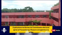Explications du Bureau du Commissaire électoral après la Precautionary Measure enregistrée à la police