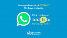 Covid-19 : l’OMS met en place un service de FAQS via WhatsApp