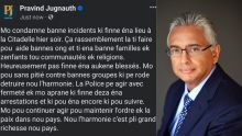 Pravind Jugnauth condamne les incidents survenus à La Citadelle