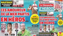 Voici la Une de Le Dimanche/L'Hebdo de ce dimanche 06 Septembre 2020