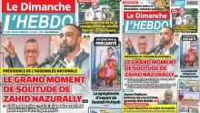 Voici la Une de Le Dimanche/L'Hebdo de ce Dimanche 21 Juillet 2024