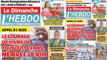 Voici la Une de Le Dimanche/L'Hebdo de ce Dimanche 15 Décembre 2024