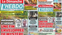 Voici la Une de Le Dimanche/L'Hebdo de ce Dimanche 14 Juin 2025