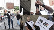 [En images] Marche de protestation contre le port du masque