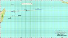 Météo : la dépression tropicale au sud-est de Diego Garcia pas une menace directe pour Maurice