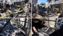 [En images] Incendie à Cassis : deux maisons en tôle ravagées, trois familles dont 12 enfants ont tout perdu