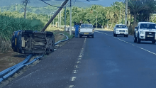 Accident de la route en direction de Tamarin 