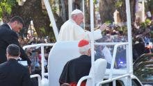 Le Pape François est arrivé à Sainte-Croix