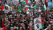 Près de 100 000 personnes ont participé à des manifestations pro-palestiniennes à Londres, Birmingham, Cardiff, Belfast et Salford