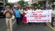 150 travailleurs licenciés par la CWA : marche de protestation dans les rues de la capitale