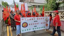 Rose-Hill : marche pacifique de la CTSP pour réclamer un salaire décent pour les ‘careworkers’ 