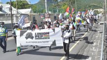 Marche pacifique de Linion Pep Morisien en soutien aux courses hippiques
