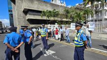 Manifestation pacifique de Linion Moris à Port-Louis