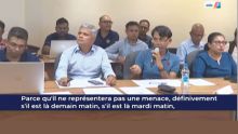 Vidéo de la réunion du NEOC du dimanche 14 janvier : Ram Dhurmea : «Le cyclone ne représente plus une menace»