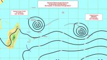 Selon la station de Vacoas : le cyclone Cilida passera à environ 200 km de Maurice dimanche ; une nette amélioration du temps attendue à partir du lundi 24 décembre