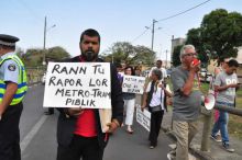 Manifestation à Barkly : «Il y a un manque de transparence autour du projet Metro Express», dit Jayen Chellum