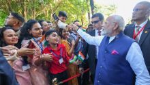 Visite officielle : Modi à son arrivée à l’hôtel The Oberoi