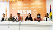 Les femmes parlementaires du MSM face à la presse 