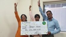 Loterie Vert : Six joueurs se partagent Rs 20,3 millions