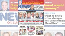 Voici la Une de News On Sunday de ce vendredi 01 juin 2018