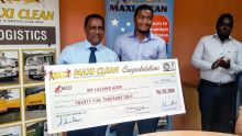 Il est devenu un exemple à suivre : la compagnie Maxiclean récompense le lauréat Azor