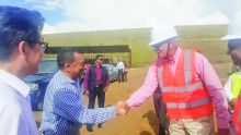Deputy Prime Minister Ivan Collendavelloo visits the Bagatelle Water Treatment Plant