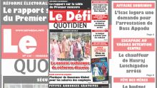 Voici la Une du Defi Quotidien de ce vendredi 25 mai 2018