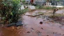 Petite-Rivière : le cimetière Saint-Georges envahi par les eaux
