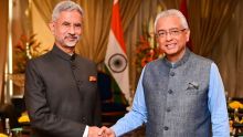 Sommet du G20 : Pravind Jugnauth rencontre le ministre indien des Affaires étrangères