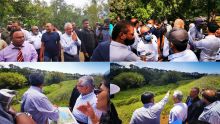 [En images] Rivière-des-Anguilles Dam : le PM et des membres du gouvernement effectuent une visite des lieux