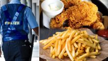 Riche-Terre : il balance du poulet et des chips sur le policier qui l’interpelle