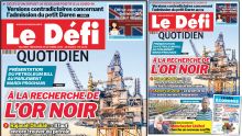 Voici la Une du Défi Quotidien de ce mercredi 20 Octobre 2021