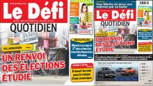 Voici la Une du Défi Quotidien de ce Jeudi 15 Octobre 2020