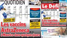 Voici la Une du Défi Quotidien de ce mercredi 20 janvier 2021