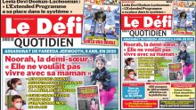 Voici la une du Défi Quotidien de ce Vendredi 19 Mai 2023